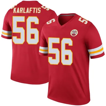 Youth Kansas City Chiefs George Karlaftis Red Legend Color Rush Jersey By Nike