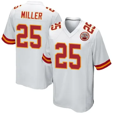 Youth Kansas City Chiefs Glendon Miller White Game Jersey By Nike