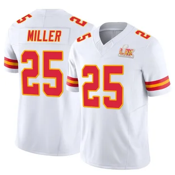 Youth Kansas City Chiefs Glendon Miller White Limited Vapor F.U.S.E. Super Bowl LIX Jersey By Nike