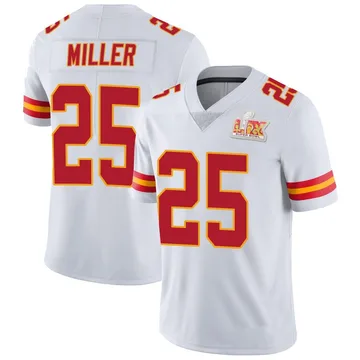 Youth Kansas City Chiefs Glendon Miller White Limited Vapor Untouchable Super Bowl LIX Jersey By Nike
