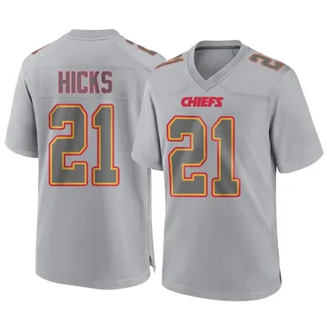 Youth Kansas City Chiefs Jaden Hicks Gray Game Atmosphere Fashion Jersey By Nike