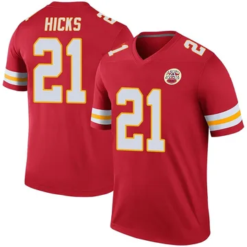 Youth Kansas City Chiefs Jaden Hicks Red Legend Color Rush Jersey By Nike
