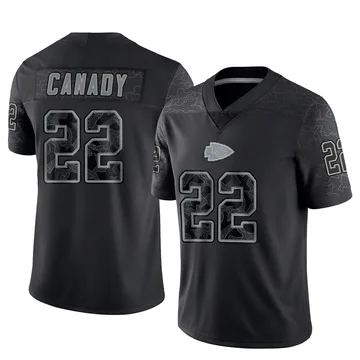 Youth Kansas City Chiefs Jadon Canady Black Limited Reflective Jersey By Nike