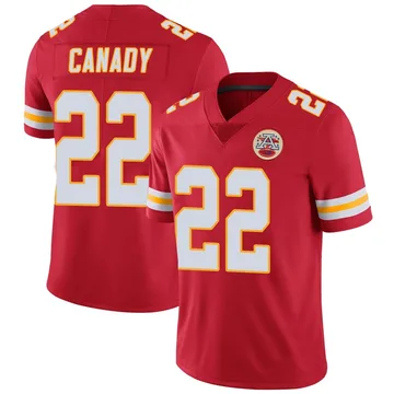 Youth Kansas City Chiefs Jadon Canady Red Limited Team Color Vapor Untouchable Jersey By Nike