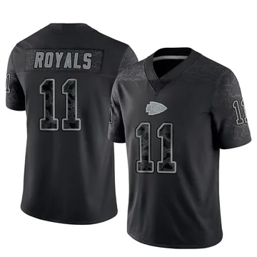 Youth Kansas City Chiefs Jalen Royals Black Limited Reflective Jersey By Nike