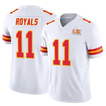 Youth Kansas City Chiefs Jalen Royals White Limited Vapor F.U.S.E. Super Bowl LIX Jersey By Nike