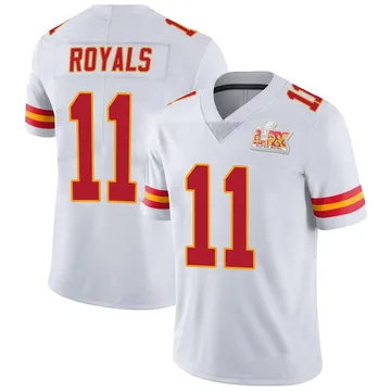 Youth Kansas City Chiefs Jalen Royals White Limited Vapor Untouchable Super Bowl LIX Jersey By Nike