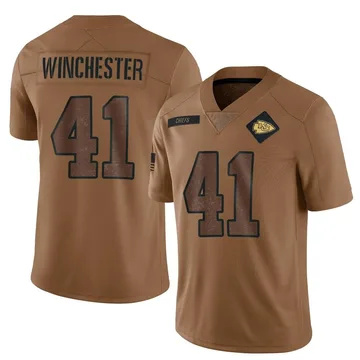 Youth Kansas City Chiefs James Winchester Brown Limited 2023 Salute To Service Jersey By Nike