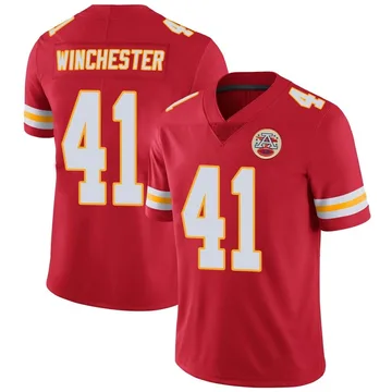 Youth Kansas City Chiefs James Winchester Red Limited Team Color Vapor Untouchable Jersey By Nike