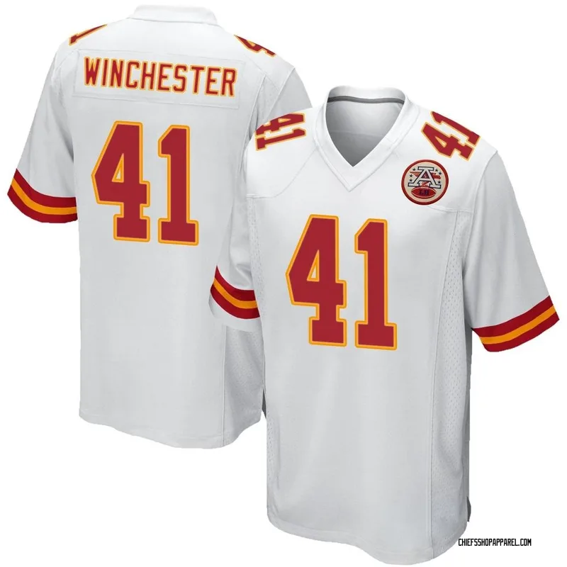 Youth Kansas City Chiefs James Winchester White Game Jersey By Nike