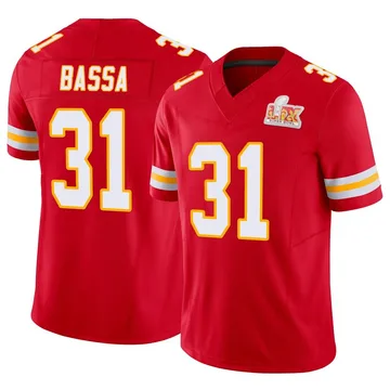 Youth Kansas City Chiefs Jeffrey Bassa Red Limited Vapor F.U.S.E. Super Bowl LIX Jersey By Nike