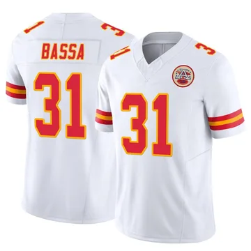 Youth Kansas City Chiefs Jeffrey Bassa White Limited Vapor F.U.S.E. Jersey By Nike