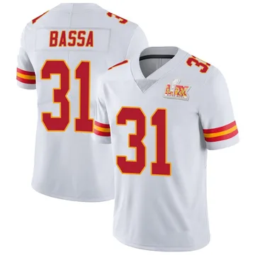 Youth Kansas City Chiefs Jeffrey Bassa White Limited Vapor Untouchable Super Bowl LIX Jersey By Nike