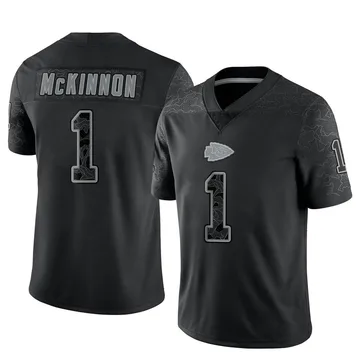Youth Kansas City Chiefs Jerick McKinnon Black Limited Reflective Jersey By Nike