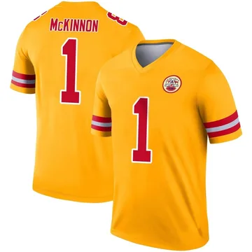 Youth Kansas City Chiefs Jerick McKinnon Gold Legend Inverted Jersey By Nike