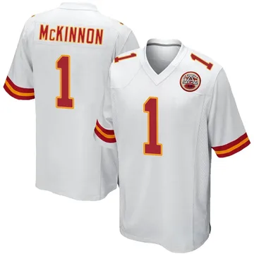 Youth Kansas City Chiefs Jerick McKinnon White Game Jersey By Nike