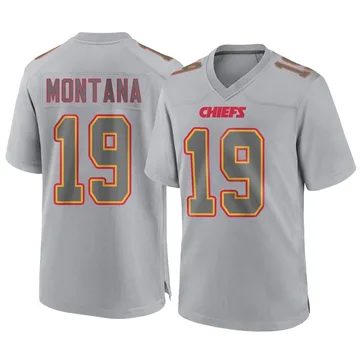 Youth Kansas City Chiefs Joe Montana Gray Game Atmosphere Fashion Jersey By Nike