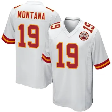 Youth Kansas City Chiefs Joe Montana White Game Jersey By Nike