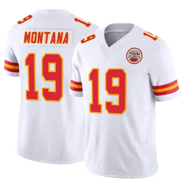 Youth Kansas City Chiefs Joe Montana White Limited Vapor F.U.S.E. Jersey By Nike