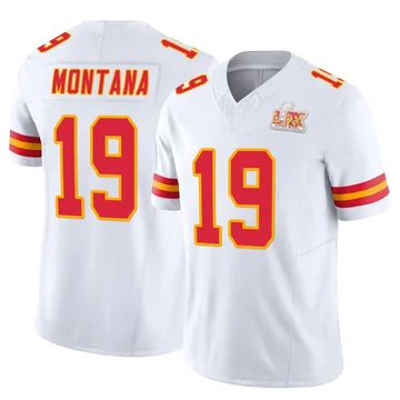 Youth Kansas City Chiefs Joe Montana White Limited Vapor F.U.S.E. Super Bowl LIX Jersey By Nike