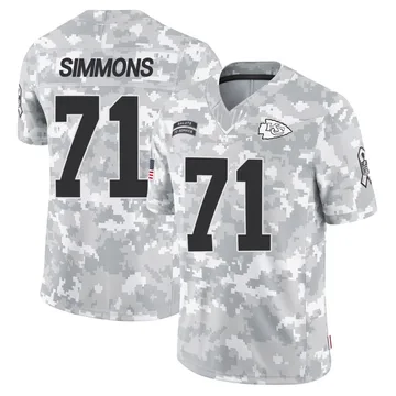 Youth Kansas City Chiefs Josh Simmons Arctic Camo Limited 2024 Salute to Service Jersey By Nike