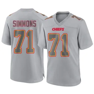Youth Kansas City Chiefs Josh Simmons Gray Game Atmosphere Fashion Jersey By Nike