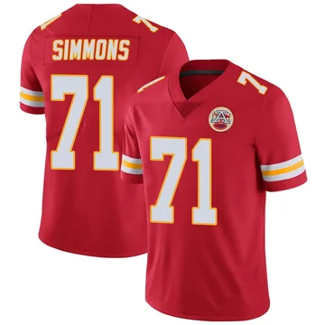 Youth Kansas City Chiefs Josh Simmons Red Limited Team Color Vapor Untouchable Jersey By Nike