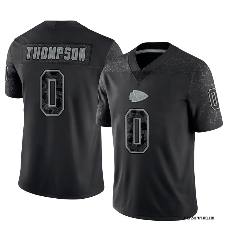 Youth Kansas City Chiefs Josh Thompson Black Limited Reflective Jersey By Nike