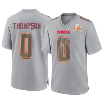 Youth Kansas City Chiefs Josh Thompson Gray Game Atmosphere Fashion Super Bowl LIX Jersey By Nike