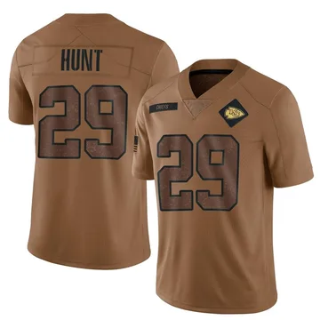 Youth Kansas City Chiefs Kareem Hunt Brown Limited 2023 Salute To Service Jersey By Nike
