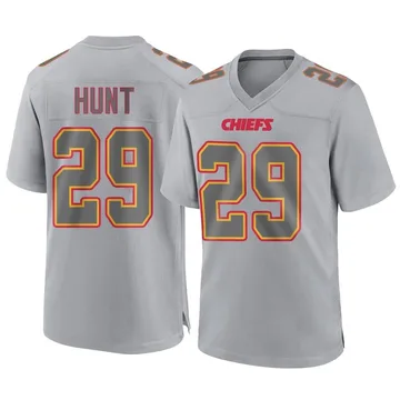 Youth Kansas City Chiefs Kareem Hunt Gray Game Atmosphere Fashion Jersey By Nike