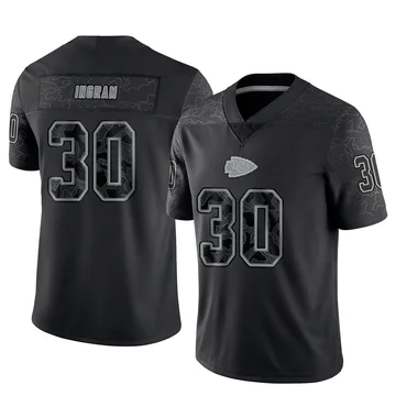 Youth Kansas City Chiefs Keaontay Ingram Black Limited Reflective Jersey By Nike