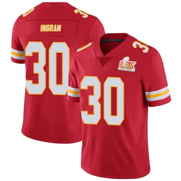 Youth Kansas City Chiefs Keaontay Ingram Red Limited Team Color Vapor Untouchable Super Bowl LIX Jersey By Nike