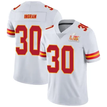Youth Kansas City Chiefs Keaontay Ingram White Limited Vapor Untouchable Super Bowl LIX Jersey By Nike