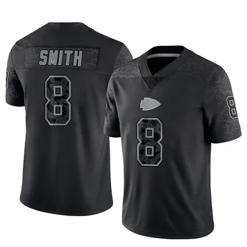 Youth Kansas City Chiefs Key'Shawn Smith Black Limited Reflective Jersey By Nike