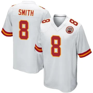 Youth Kansas City Chiefs Key'Shawn Smith White Game Jersey By Nike