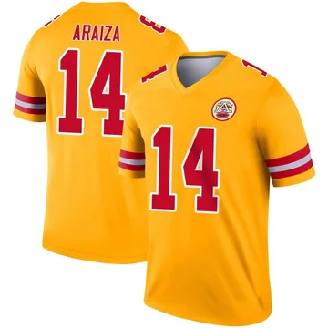 Youth Kansas City Chiefs Matt Araiza Gold Legend Inverted Jersey By Nike