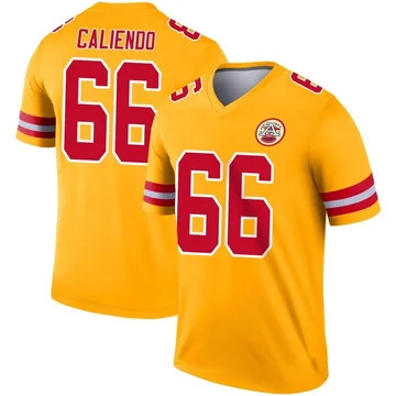 Youth Kansas City Chiefs Mike Caliendo Gold Legend Inverted Jersey By Nike