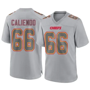 Youth Kansas City Chiefs Mike Caliendo Gray Game Atmosphere Fashion Jersey By Nike