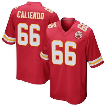 Youth Kansas City Chiefs Mike Caliendo Red Game Team Color Jersey By Nike