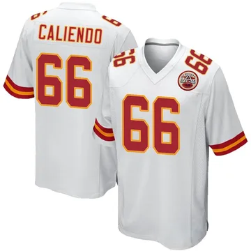 Youth Kansas City Chiefs Mike Caliendo White Game Jersey By Nike