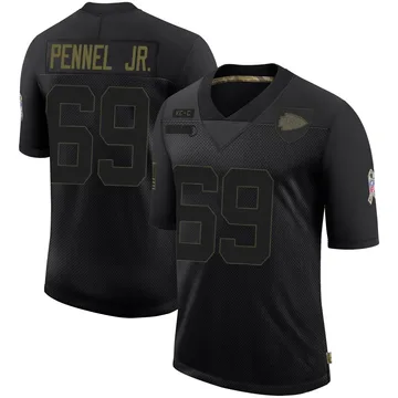 Youth Kansas City Chiefs Mike Pennel Jr. Black Limited 2020 Salute To Service Jersey By Nike