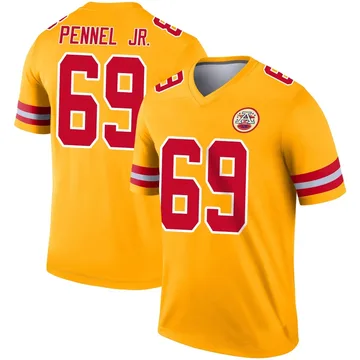 Youth Kansas City Chiefs Mike Pennel Jr. Gold Legend Inverted Jersey By Nike