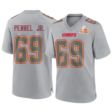 Youth Kansas City Chiefs Mike Pennel Jr. Gray Game Atmosphere Fashion Super Bowl LIX Jersey By Nike