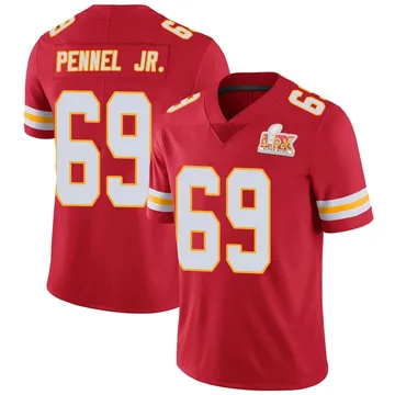 Youth Kansas City Chiefs Mike Pennel Jr. Red Limited Team Color Vapor Untouchable Super Bowl LIX Jersey By Nike