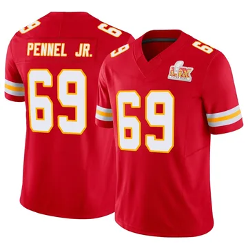 Youth Kansas City Chiefs Mike Pennel Jr. Red Limited Vapor F.U.S.E. Super Bowl LIX Jersey By Nike