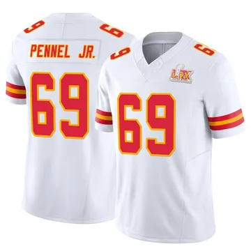 Youth Kansas City Chiefs Mike Pennel Jr. White Limited Vapor F.U.S.E. Super Bowl LIX Jersey By Nike