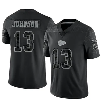 Youth Kansas City Chiefs Nazeeh Johnson Black Limited Reflective Jersey By Nike