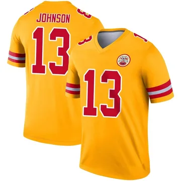 Youth Kansas City Chiefs Nazeeh Johnson Gold Legend Inverted Jersey By Nike