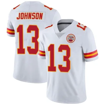 Youth Kansas City Chiefs Nazeeh Johnson White Limited Vapor Untouchable Jersey By Nike